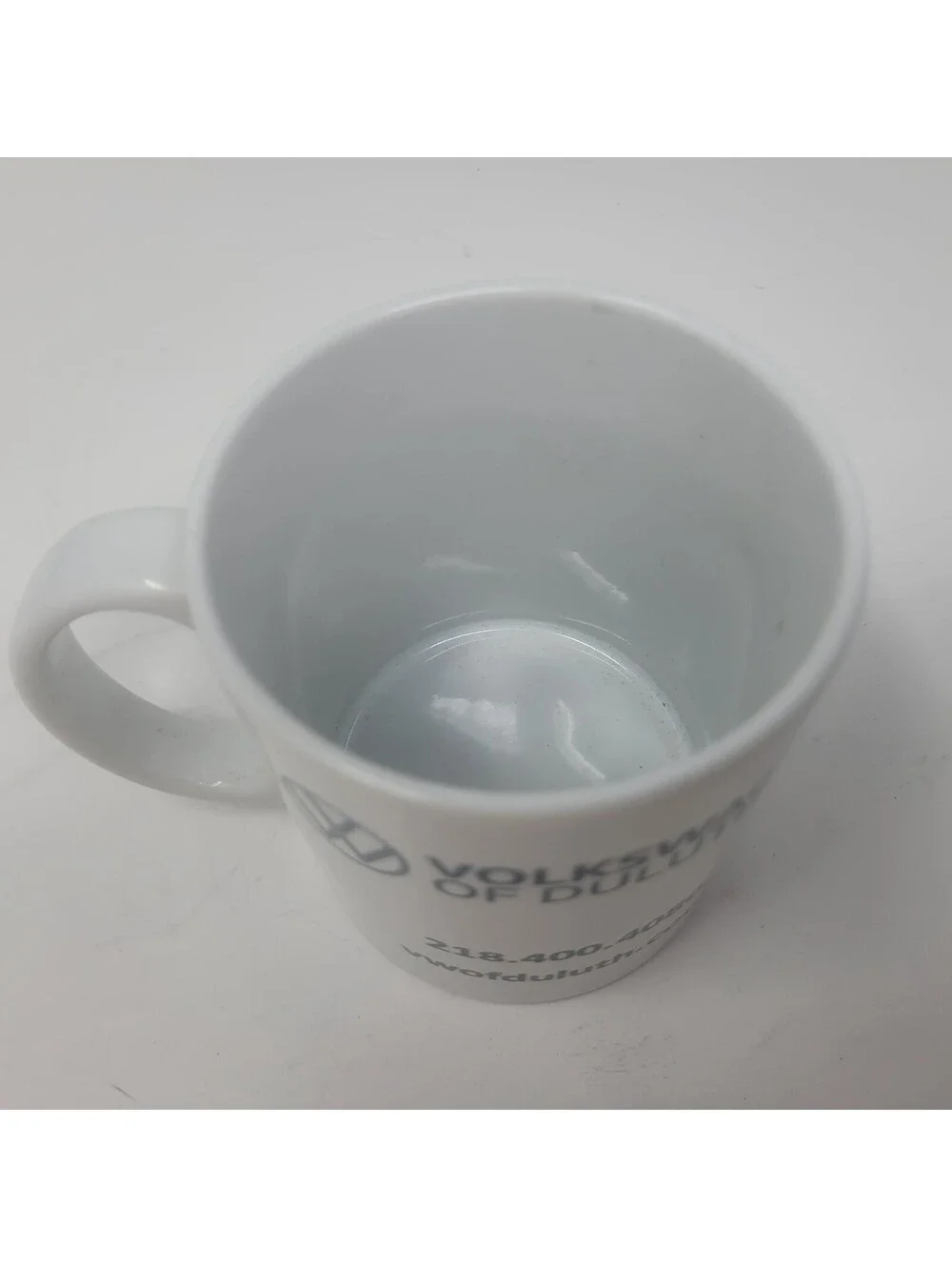 Volkswagen of Duluth Hermantown MN Dealership Coffee Mug White Ceramic VW Cup